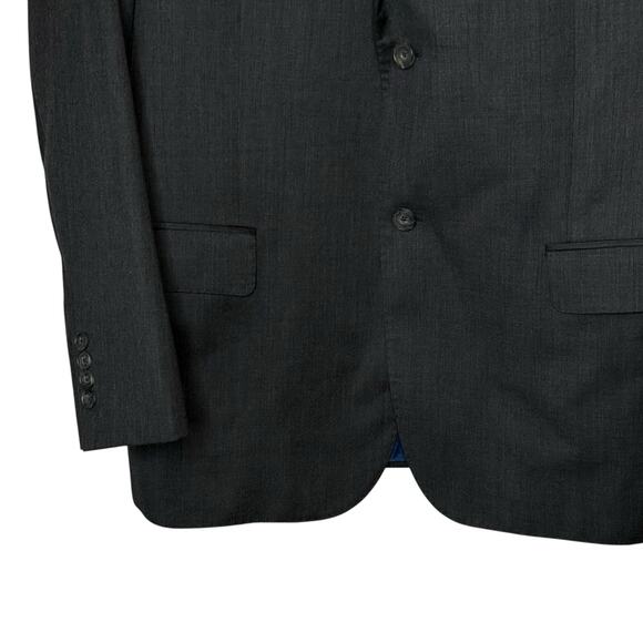J. Hilburn Men's Wool Two-Button Gray Blazer size 41R - Picture 3 of 6